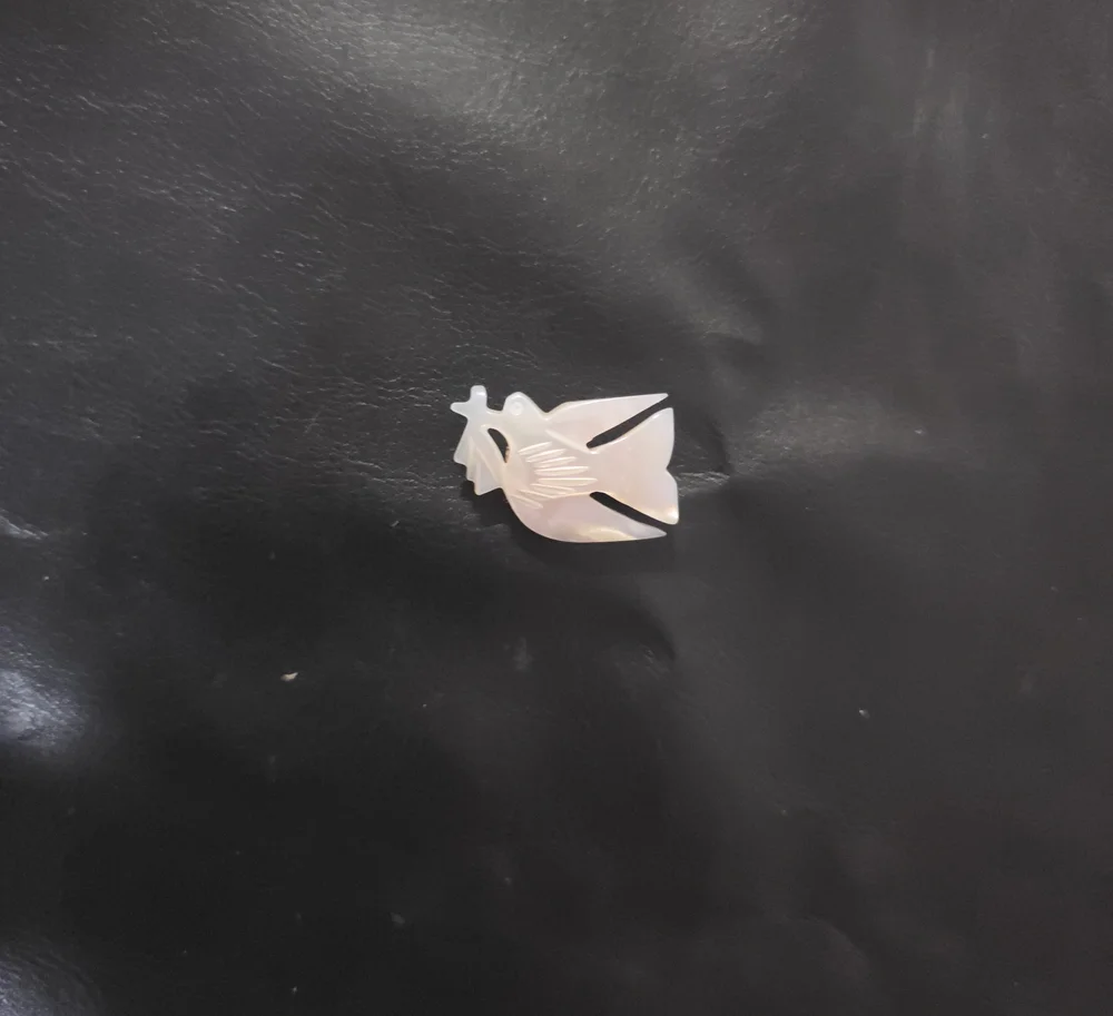 Mother Of Pearl Dove Of Peace Brooch